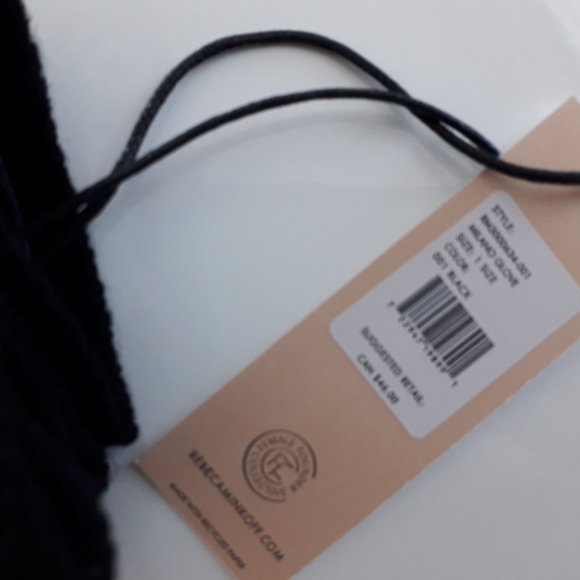 BUY 2 GET 1 FREE NWT - REBECCA MINKOFF WOOL BLEND GLOVES - Picture 4 of 5